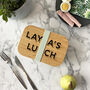 Personalised Bamboo Shadow Font Lunch Box, thumbnail 2 of 8