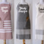 Personalised Cotton Apron, Tea Towels, Sustainable Gift, thumbnail 4 of 11
