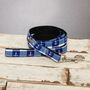 The New Anglesey Blue White Checked Dog Lead, thumbnail 1 of 3