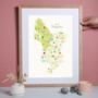 Personalised Derbyshire Map: Add Favourite Places, thumbnail 1 of 4