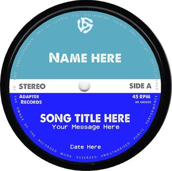 Framed Vinyl Record Personalised Label, 11 of 12