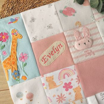 Memory Keepsake Gift, Cushion Made From Baby Clothes, 3 of 10