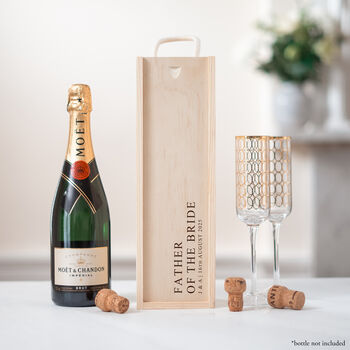 Personalised Wedding Title Bottle Gift Box, 5 of 6