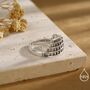 Colosseum Inspired Sterling Silver Adjustable Ring, thumbnail 3 of 10