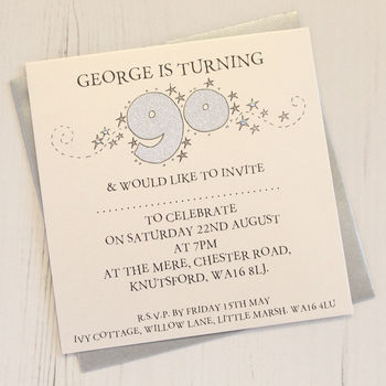 Personalised Pack Of Age Party Invitations, 9 of 10