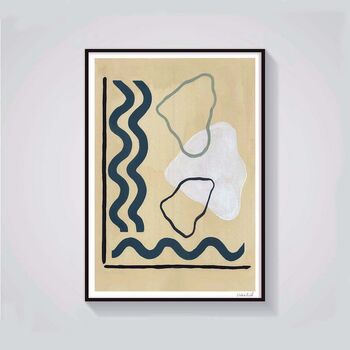 Abstract Waves Art Print, 2 of 2