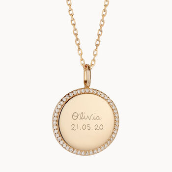 Personalised Crystal Disc Necklace, 4 of 8