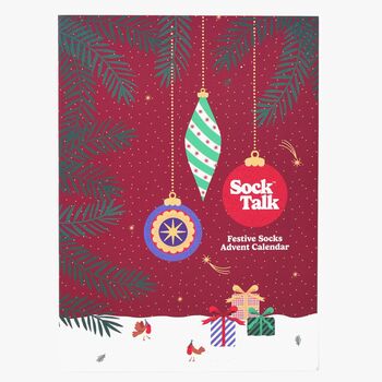 12 Day Christmas Advent Calendar Women's Bamboo Ankle Socks, 3 of 3