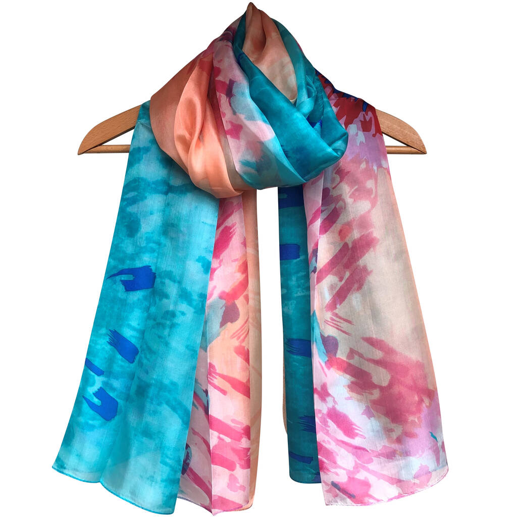 Large 'Summer Dreams' Pure Silk Scarf, 1 of 3