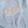 Personalised Cuddle Fleece Baby Unisex Blanket, thumbnail 2 of 4