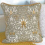 Pewter/Gold Snakeshead William Morris 18' Cushion Cover, thumbnail 1 of 11
