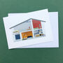 'Mid Century Dolls House' Greetings Card, thumbnail 3 of 3