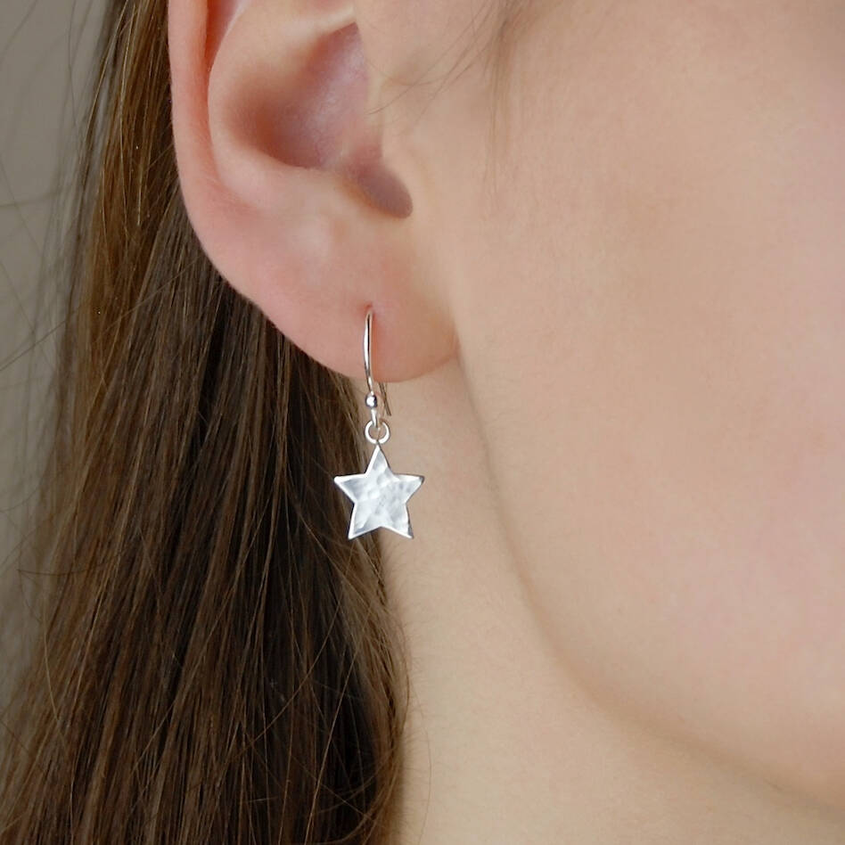 Flipkartcom  Buy E2O Starshaped Dangler Earrings Metal Drops  Danglers  Online at Best Prices in India