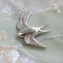 Swallow Bird Silver Necklace, thumbnail 6 of 8