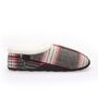 Jack Grey Red Herringbone Mens Slippers/Indoor Shoes, thumbnail 3 of 8