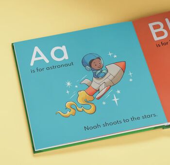 Learning Letters Abc Personalised Educational Gift Book, 4 of 9