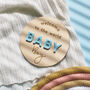 Welcome To The World Baby Boy Decoration Disc, thumbnail 2 of 3