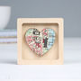Personalised Miniature Map Framed Heart Gift, thumbnail 11 of 12