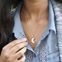 Crystal Crescent Moon And Sun Pendant, thumbnail 3 of 6