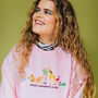 What A Wonderful World Embroidered Sweatshirt, thumbnail 7 of 12