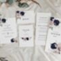 Navy And Blush Concertina Wedding Invitations, thumbnail 4 of 4