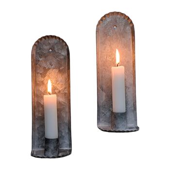 Zinc Wall Sconce Candle Holder, 5 of 5