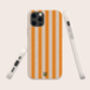 Orange Stripes Eco Phone Case, thumbnail 1 of 6