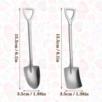 2x Surgical Steel Shovel Spade Spoons, 3 of 7
