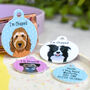 Dog Breed ID Tag Personalised Realistic Illustrations, thumbnail 1 of 12
