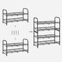 Two Tier Shoe Rack Storage Organiser Shelves Unit, thumbnail 6 of 7