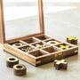 Personalised Luxury Wooden Tic Tac Toe Game, thumbnail 8 of 9