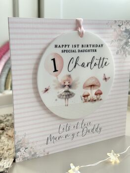 1st Birthday Or Any Age Keepsake Card Fairy, 3 of 3