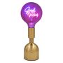 Good Vibes Rechargeable Retro Neon Brass Lamp, thumbnail 1 of 4