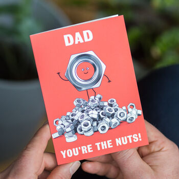 'You're The Nuts' Funny Father's Day Card, 3 of 4