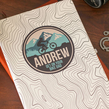 Mountain Bike Personalised Travel Notebook, 4 of 5
