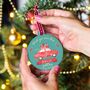 Personalised 'Wish You Were Here' Christmas Bauble, thumbnail 3 of 3