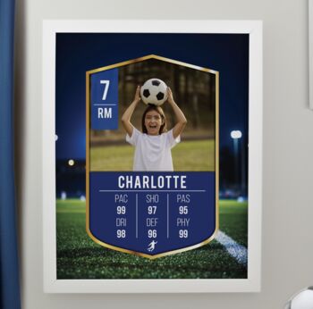 Personalised Photo Upload Framed Football Print, 4 of 4