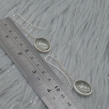 Green Amethyst 925 Silver Earrings: February Birthstone, 5 of 7