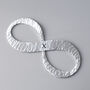 10th Anniversary Gift Aluminum Infinity Sculpture, thumbnail 7 of 11