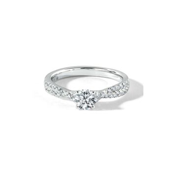 Amie White Gold Lab Grown Diamond Engagement Ring, 4 of 5