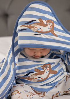 Hooded Baby Blanket Otter, 4 of 5
