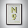 N9 Edmonton London Postcode Typography Print, thumbnail 8 of 10