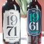 Personalised Birth Year Wine Bottle Labels, thumbnail 2 of 4
