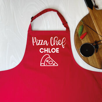 Pizza Chef Personalised Adult Pizza Apron, 3 of 5