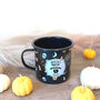 Orange And Black Spooky Halloween Mug Gifts, thumbnail 9 of 10