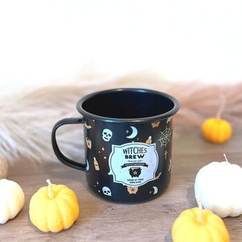 Orange And Black Spooky Halloween Mug Gifts, 9 of 10
