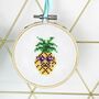 Pineapple Mini Cross Stitch Kit, thumbnail 3 of 8