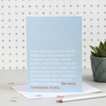 Loveliness Of You: Thank You Card To Celebrate Someone, 3 of 4