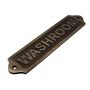 Polished Brass Washroom Plaque Sign, thumbnail 2 of 12