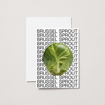 Brussel Sprout Christmas Card, 2 of 2